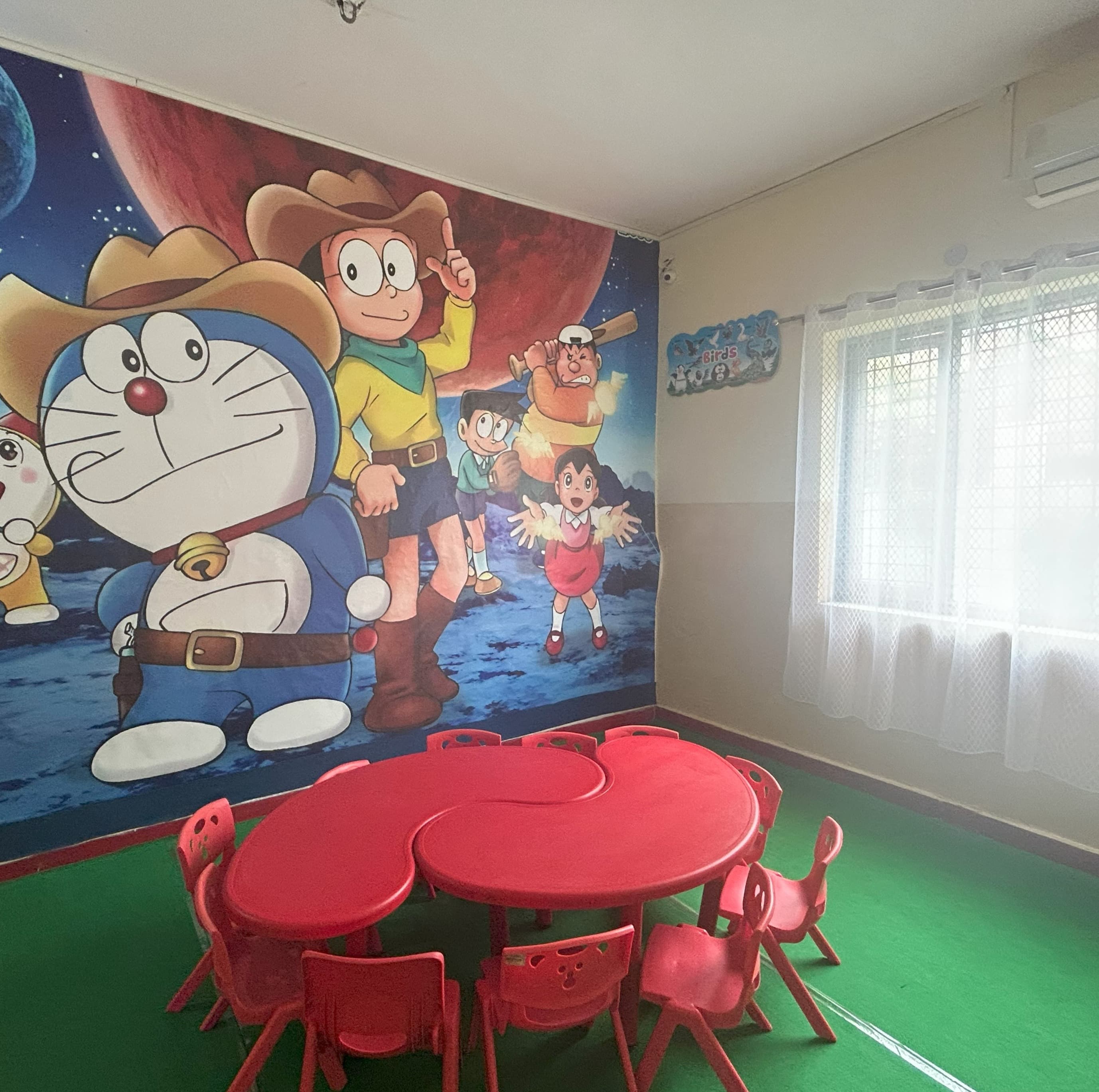 Bright Rabbit kid-friendly classroom mural