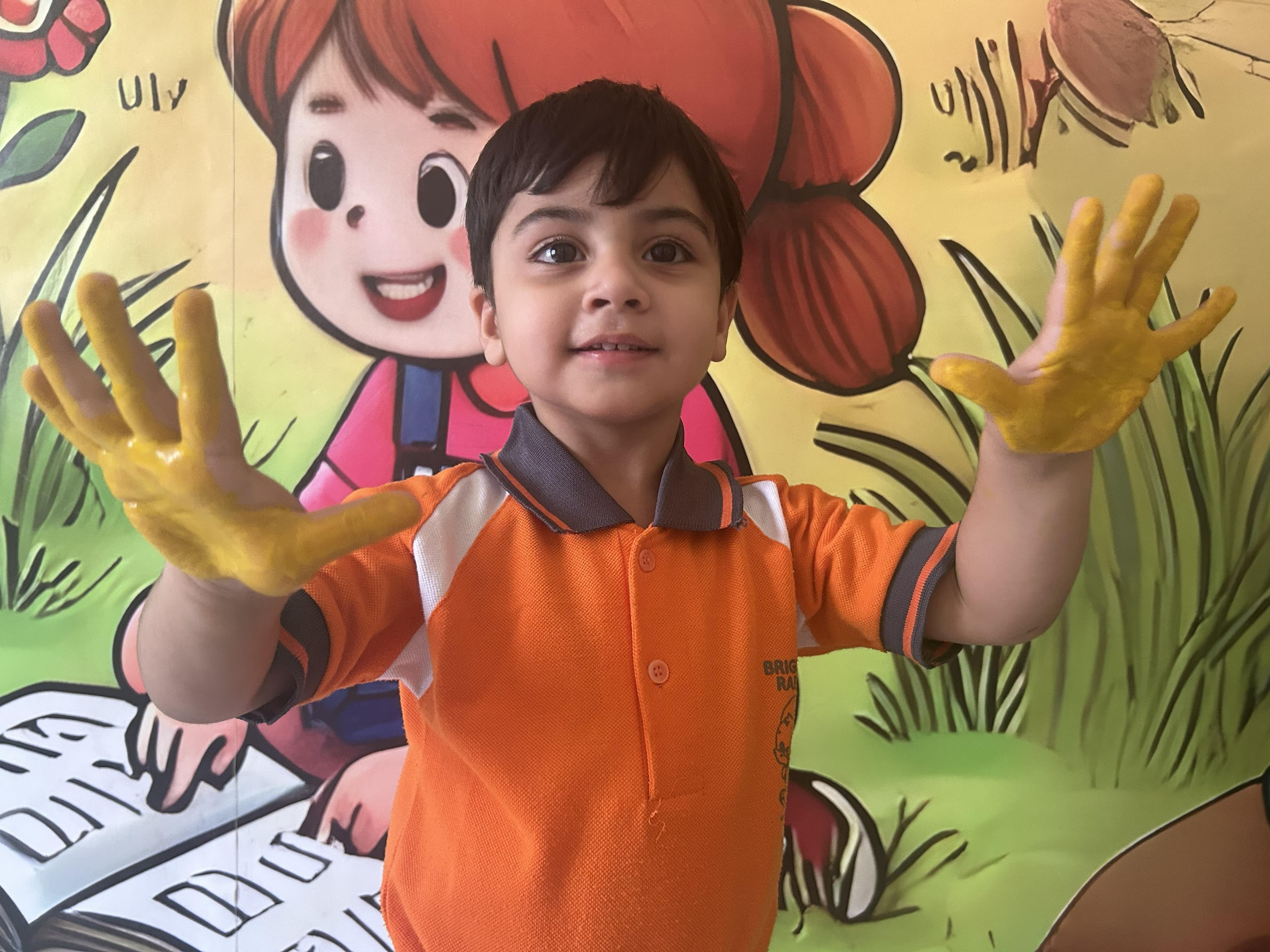 Child doing a Bright Rabbit classroom activity